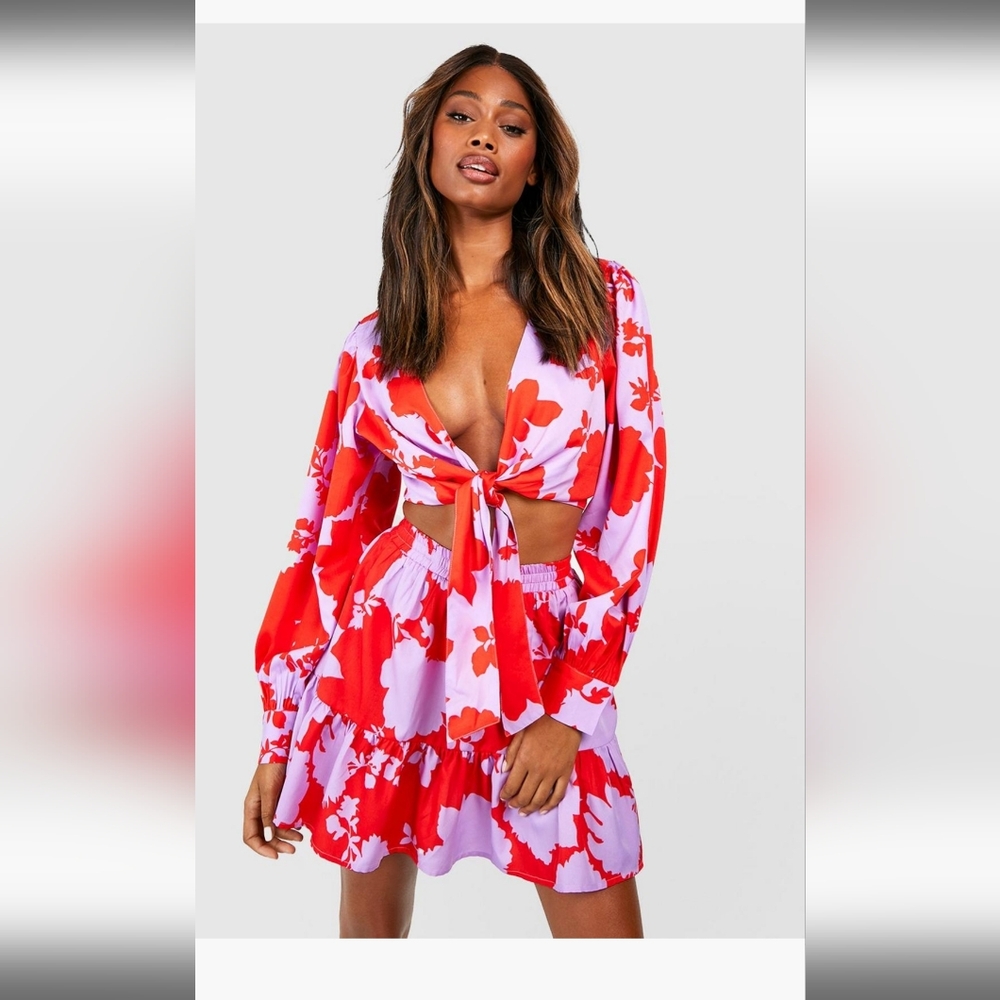Boohoo skirt set